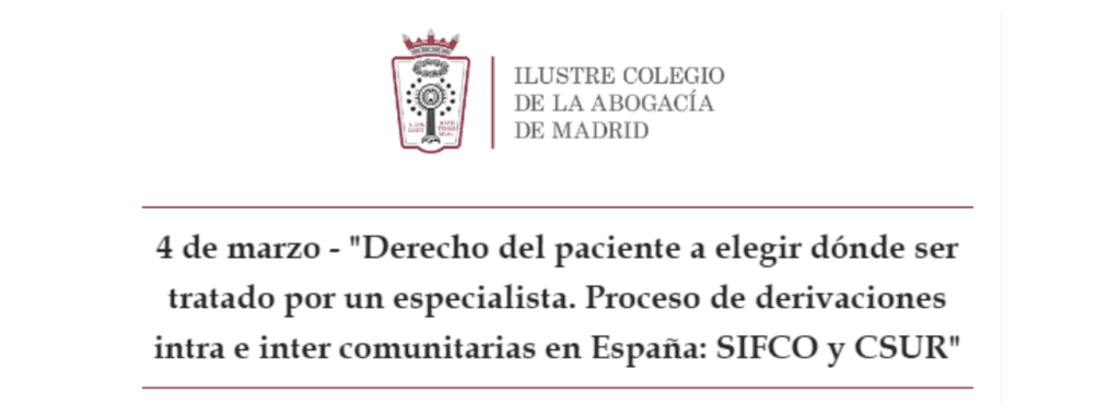 Eventos 4 4 marzo curso icam foro espanol de pacientes 1