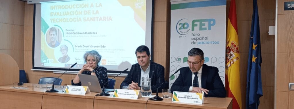 Programa de Formación FEP 2024 3 FORMACION FORO ESPANOL DE PACIENTES INAKI ANDONI TECNOLOGIAS SANITARIAS