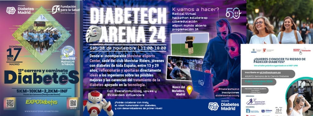 Eventos 7 actividades DMD DiabetesMadrid