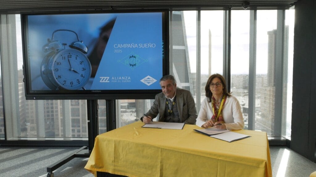 Metro de Madrid y Alianza por el Sueño lanzan la campaña ‘R3ST’ para concienciar sobre los problemas de sueño que sufren los españoles cada día 5 Acuerdo Metro Alianza por el Sueno