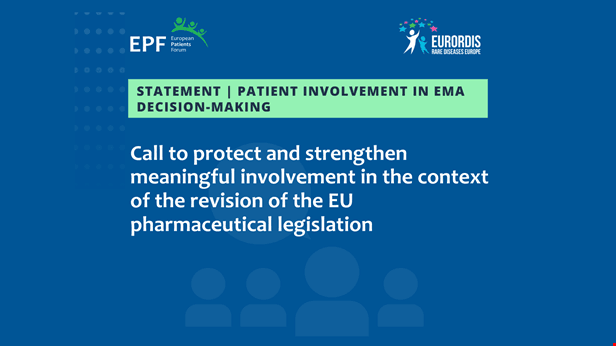 Llamamiento para proteger y fortalecer la participación significativa de los pacientes en la toma de decisiones de la EMA (Agencia Europea del Medicamento). 4 amr statement