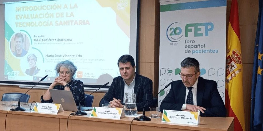 FORMACIÓN FORO ESPAÑOL DE PACIENTES - IÑAKI, ANDONI TECNOLOGIAS SANITARIAS