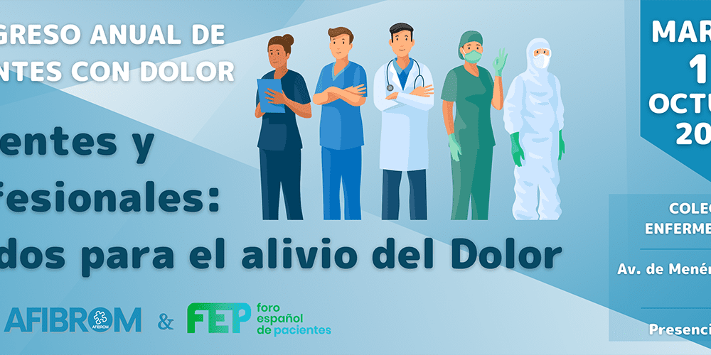I Congreso Anual de Pacientes con Dolor Pacientes y Profesionales Aliados para el alivio del Dolor - banner